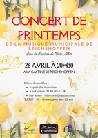Affiche - Concert de Printemps de la Musique municipale de Reichshoffen